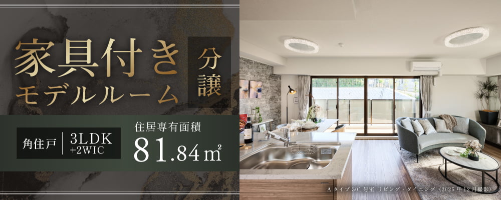 モデルルーム 家具付き分譲